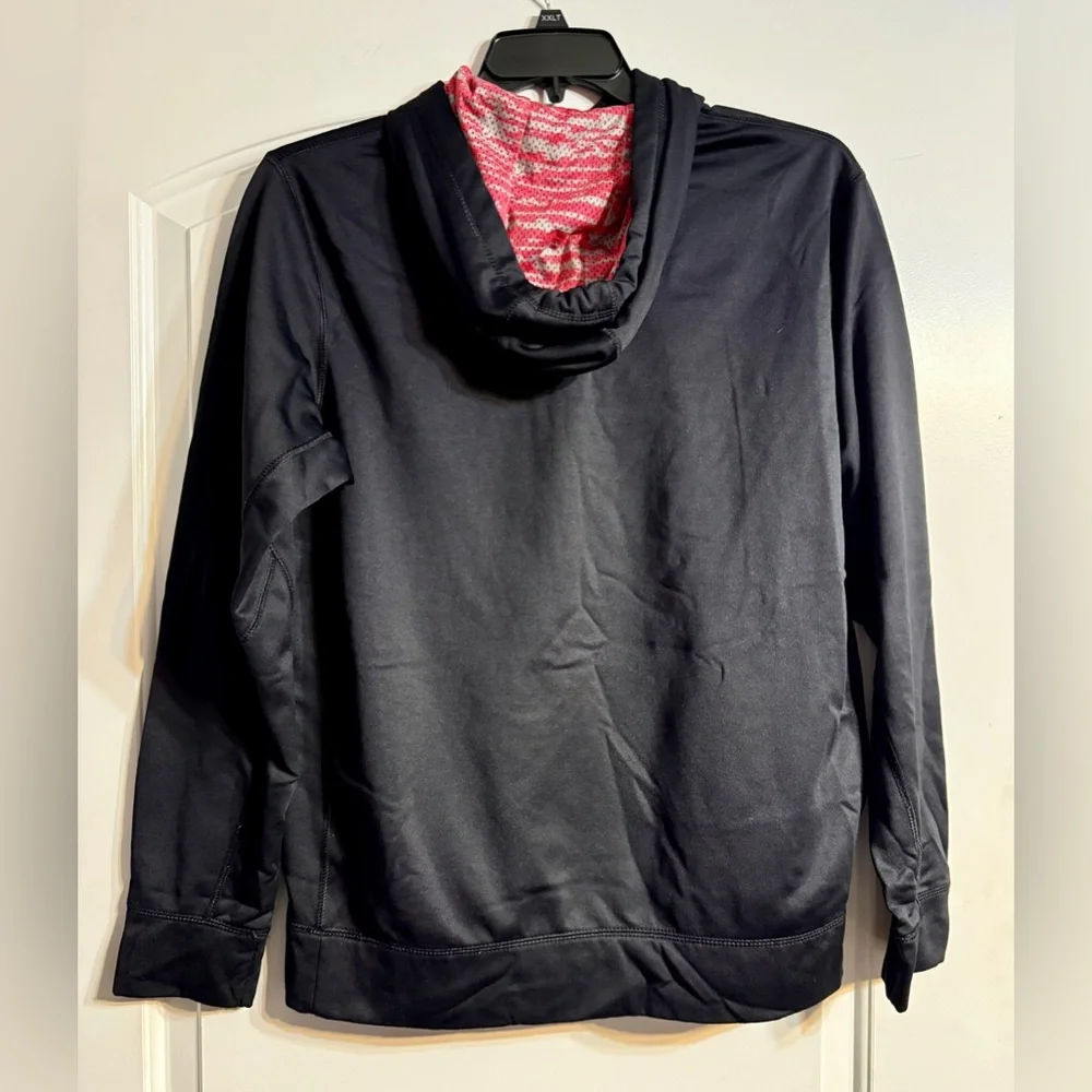 Nike Hoodie Women‎ Large Black Pink Excellent Therma-FIT Pullover Gorpcore Cozy